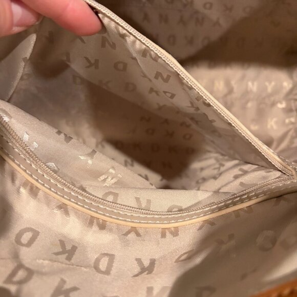 DKNY Lola Tote Bag Brown Double Handle - Picture 4 of 4